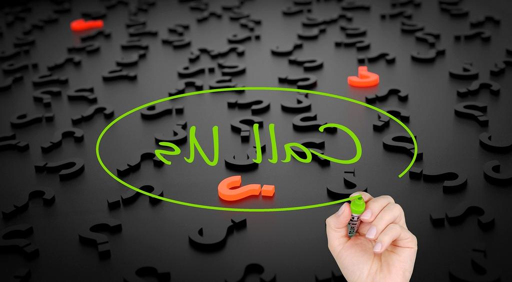 Customer support representative with headset